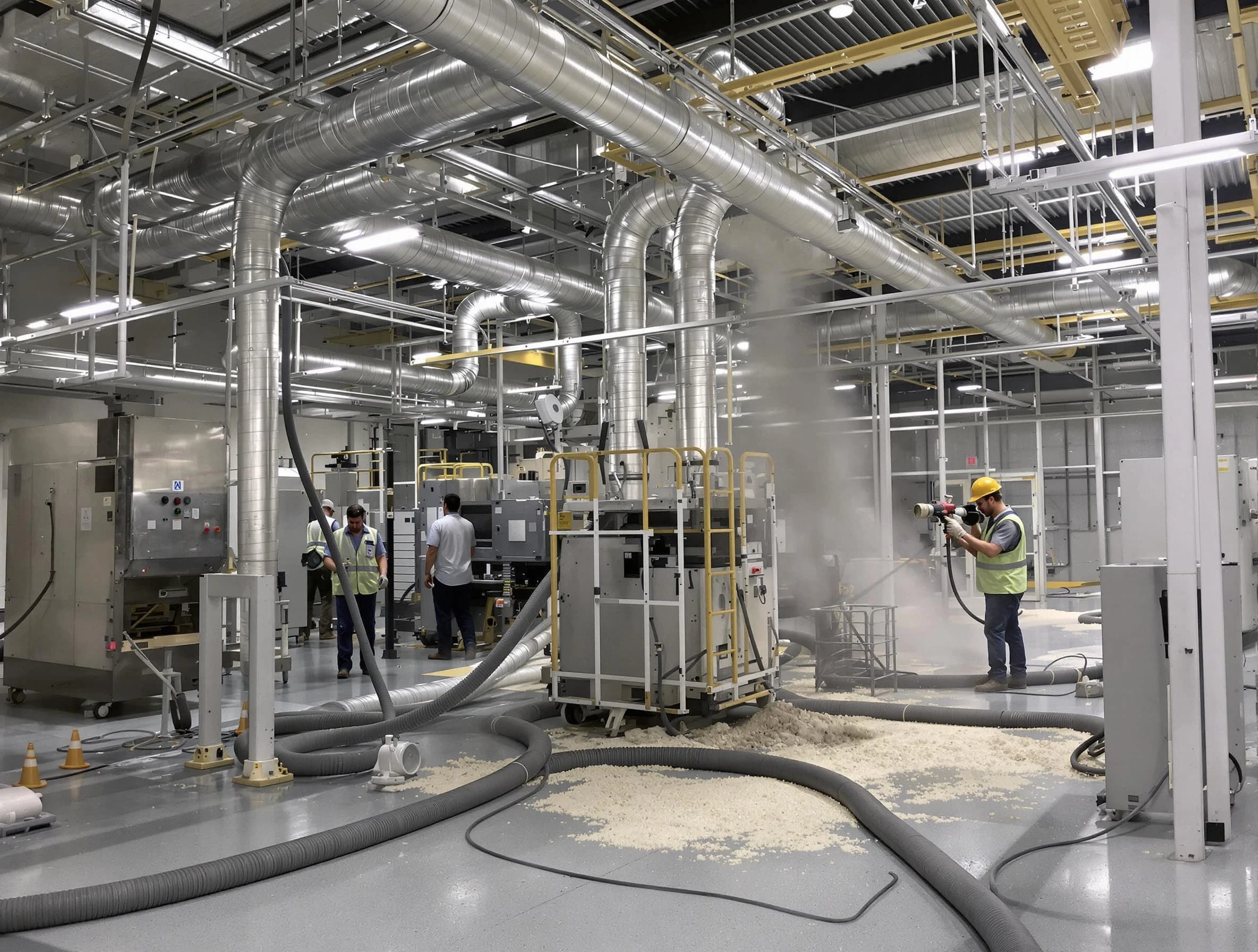 Heavy-duty industrial duct cleaning by Buford Air Duct Cleaning in Buford