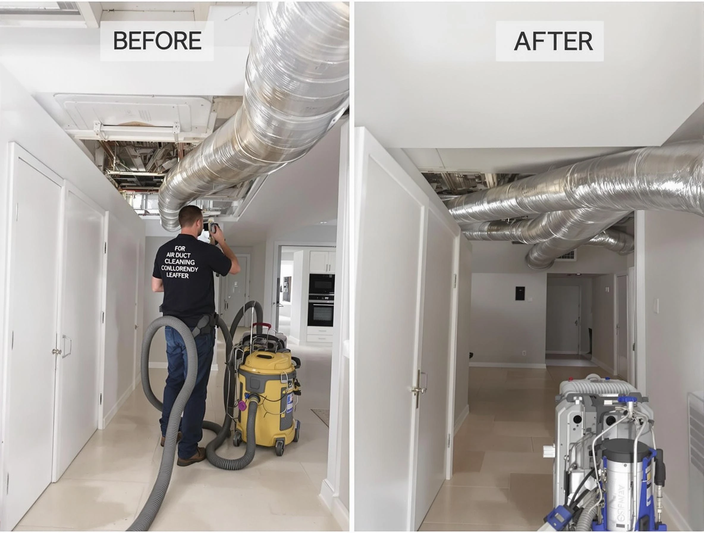 Buford Air Duct Cleaning professional performing thorough air duct cleaning in Buford