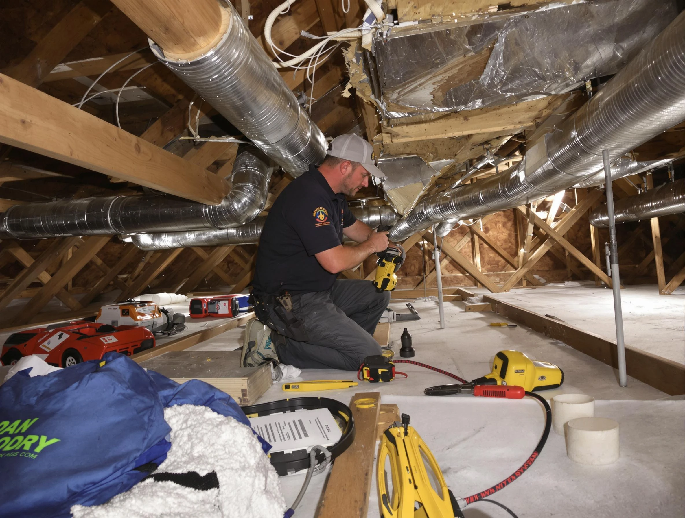 Professional air duct repair by Buford Air Duct Cleaning in Buford