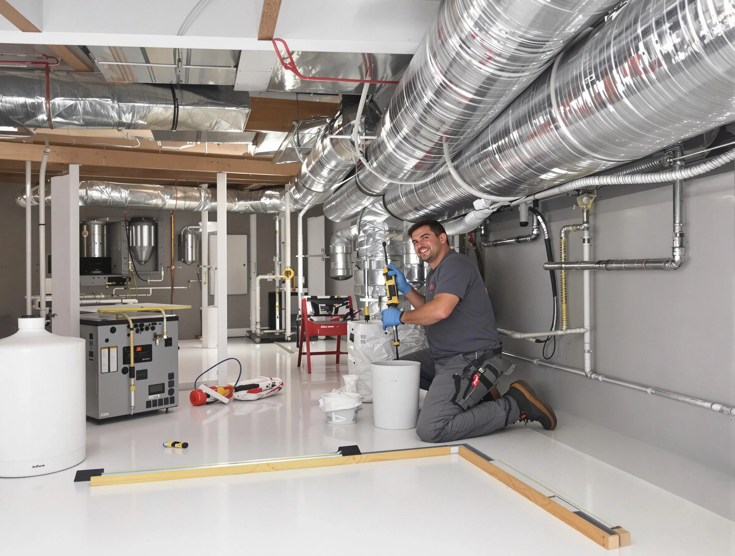 Professional duct sealing service by Buford Air Duct Cleaning in Buford