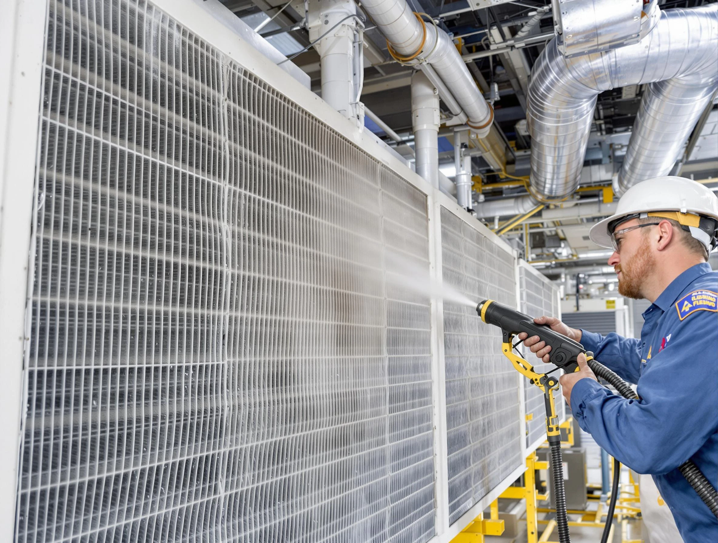 Professional commercial coil cleaning by Buford Air Duct Cleaning in Buford