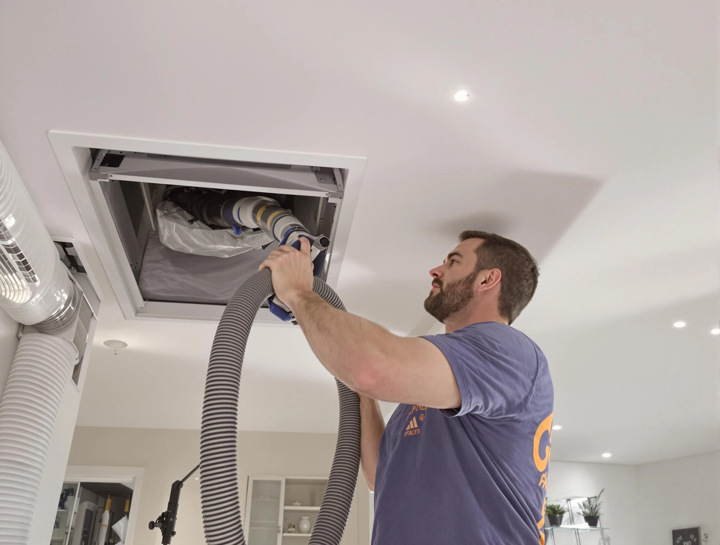 Precision indoor duct cleaning by Buford Air Duct Cleaning in Buford